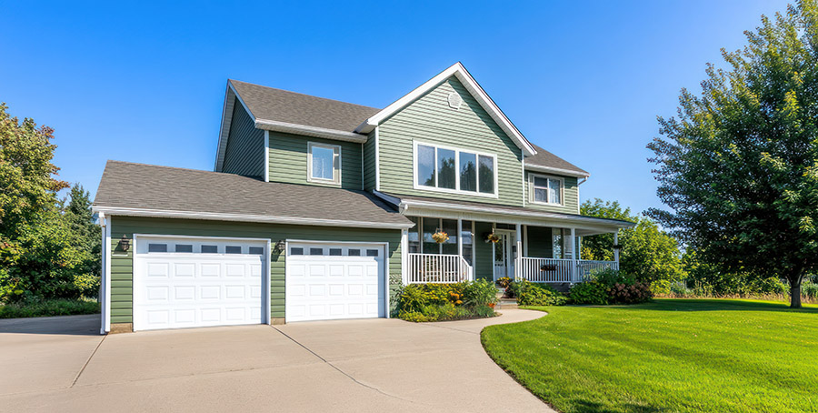 house with garage