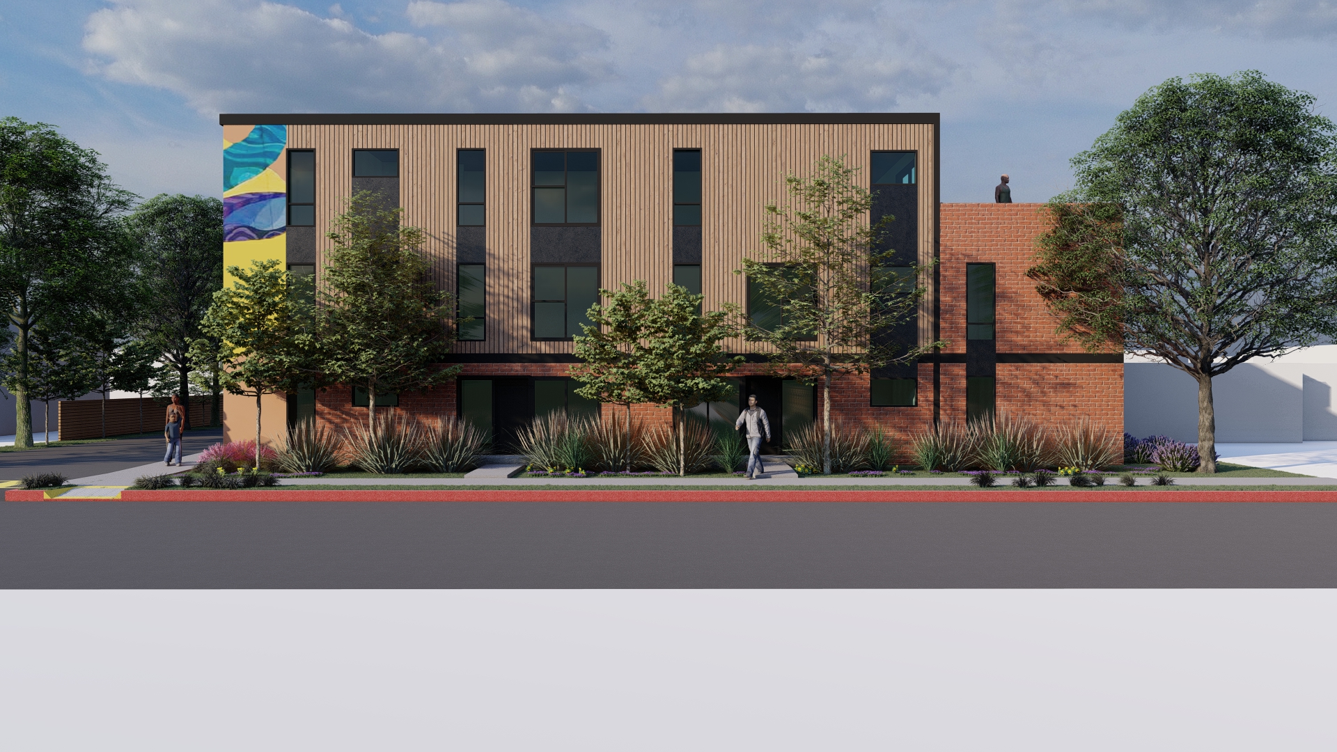 990 Sheridan Commercial Frontage Rendering
